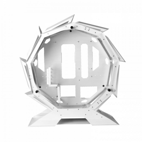 MARS GAMING CAIXA MATX PREMIUM MCORB DUAL GLASS ROUND SHAPE WHITE