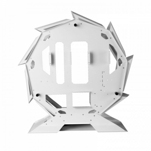 MARS GAMING CAIXA MATX PREMIUM MCORB DUAL GLASS ROUND SHAPE WHITE
