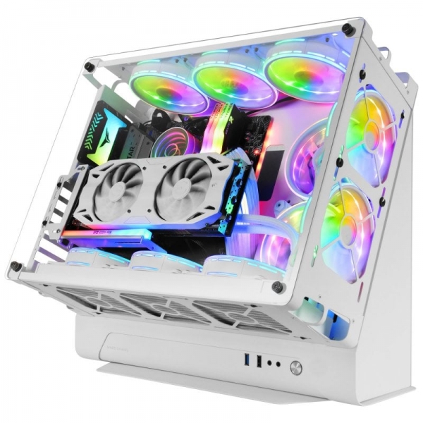 MARS GAMING Caixa ATX XL CUSTOMER PREMIUM MCB SIDE GLASS DUAL CH Branco