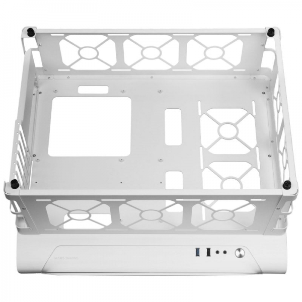 MARS GAMING Caixa ATX XL CUSTOMER PREMIUM MCB SIDE GLASS DUAL CH Branco