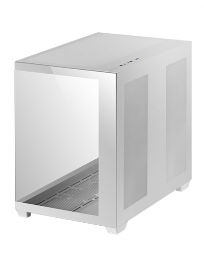 CAIXA MARS GAMING MCV4 XXL PREMIUM CUSTOM E-ATX CASE,FRAMELESS 90º GLASS,WHITE