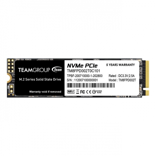 SSD M.2 PCIe NVMe Team Group 2TB MP33 PRO-2400R/2100W-220/200K IOPS