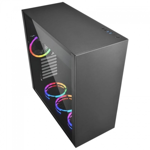 CAIXA SHARKOON PURE STEEL ATX 2XUSB3.0 RGB