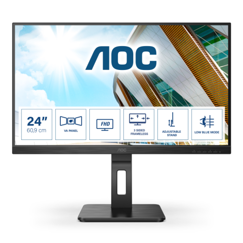 MONITOR LED 23.8"AOC 24P2QM PRETO