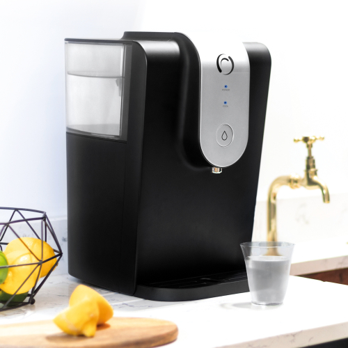 Dispensador e resfriador de água filtrada LAICA Aqua Optima Lumi preto/prateado