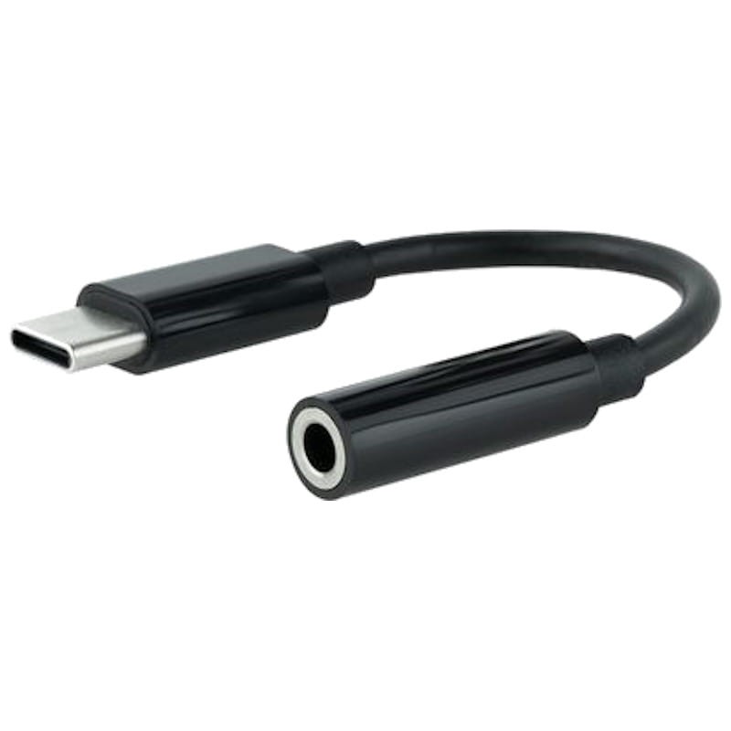Nanocable Adaptador Audio USB-C-M a Jack-F,Preto