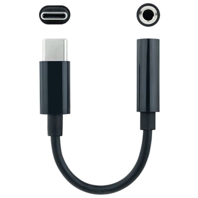 Nanocable Adaptador Audio USB-C-M a Jack-F,Preto
