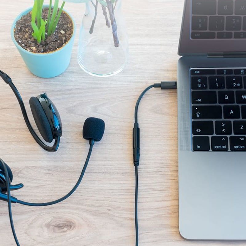Nanocable Adaptador Audio USB-C-M a Jack-F,Preto