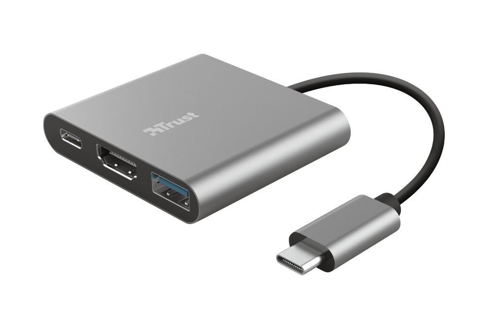 Adaptador TRUST DALYX 3-IN-1 USB-C