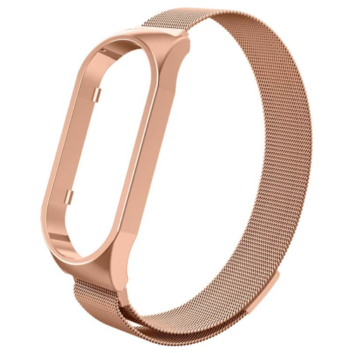 Pulseira Xiaomi Smart Band 7 Milanesa Magnética Dourado Rosa