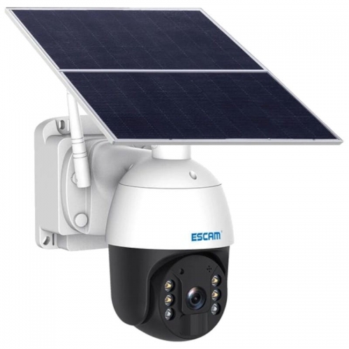 Câmera de segurança IP Escam QF724 Solar 4G/LTE 24 horas de gravação Branco