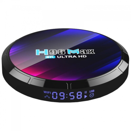 H96 MAX RK3528 4GB/64GB Android 13 Preto – Android TV