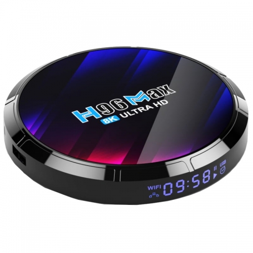 H96 MAX RK3528 4GB/64GB Android 13 Preto – Android TV
