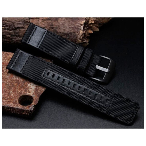 Pulseira Universal Nylon Ajustável 20mm Preta para Smartwatch Xiaomi/Amazfit/Samsung/Huawei/Realme/Ticwatch