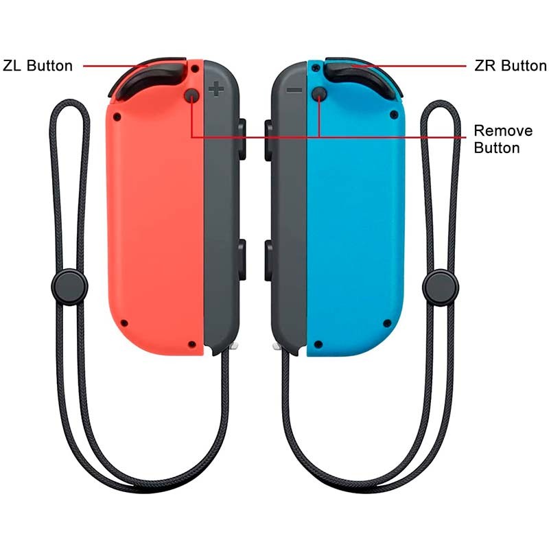 Comando Joy-Con Set Esquerda/Direita Nintendo Switch Compatível Azul Vermelho