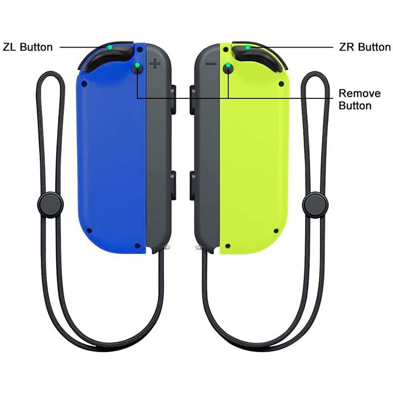 Comando Joy-Con Set Esquerda/Direita Nintendo Switch Compatível Azul Amarelo