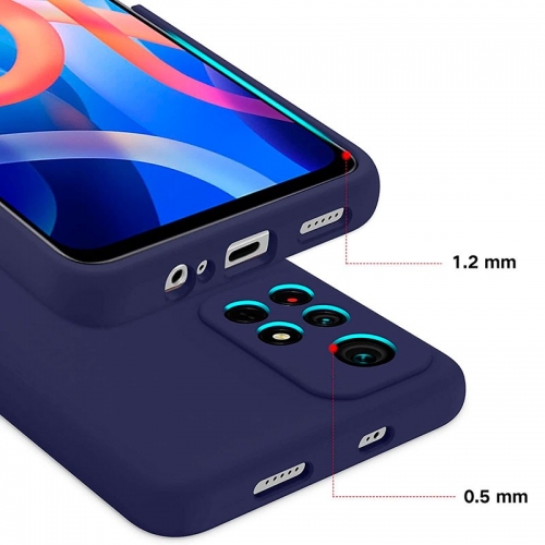 Capa Xiaomi Redmi Note 11s 5G Square Liquid Premium Azul