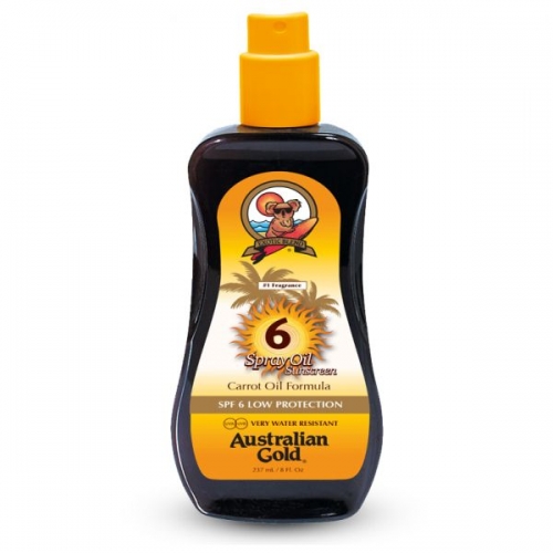 Protetor Solar Australian Gold Carrot Oil Spray SPF6 237ml