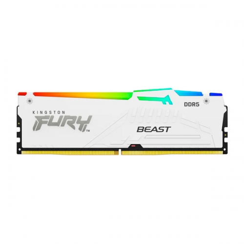 KINGSTON MEM 16GB 5600MT/S DDR5 CL40 DIMM FURY BEAST WHITE RGB XMP