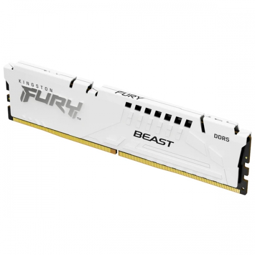 KINGSTON MEM 32GB 5600MT/S DDR5 CL40 DIMM FURY BEAST WHITE RGB XMP