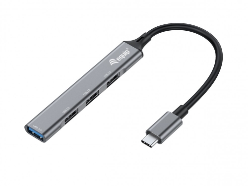 EQUIP LIFE HUB USB-C 3 PORTAS USB2 + 1xUSB3 ALUMINIO