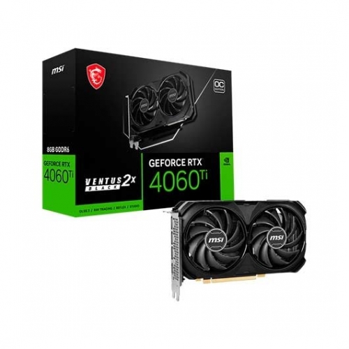 PLACA GRÁFICA MSI RTX 4060TI VENTUS 2X BLACK 8G OC