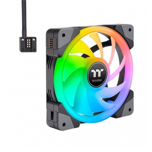 VENTILADOR 120X120 THERMALTAKE SWAFAN EX12 RGB PACK 3UD
