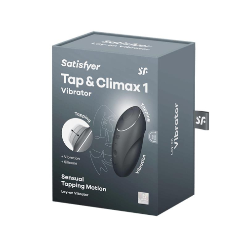 Satisfyer Tap and Climax 1 Vibração e Tapping Preto
