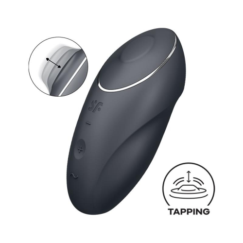 Satisfyer Tap and Climax 1 Vibração e Tapping Preto