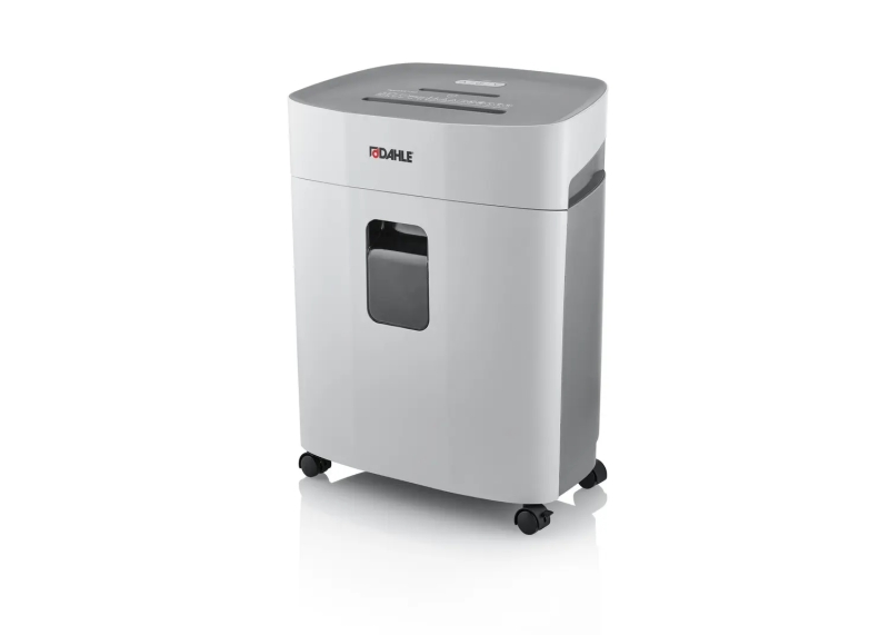 Destruidora de Papel Manual Dahle PaperSAFE 240,Corte de Partículas P-4 - Destrói até 10 Folhas - Cesto de 25L - Com Rodas - Adequada para Papel,Car
