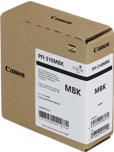 Canon PFI310 Preto Mate Cartucho de Tinta Original - 2358C001
