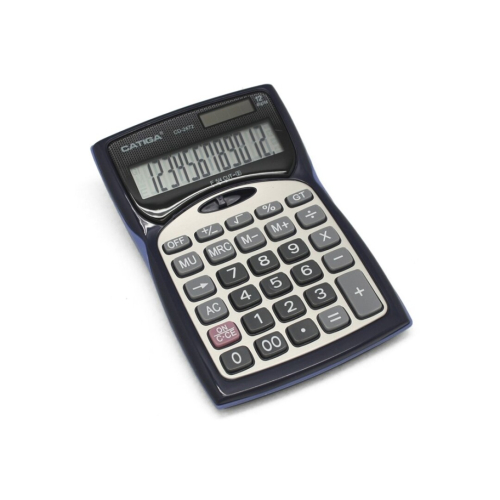 Bismark Calculadora de Mesa - Tela LCD de 12 Digitos