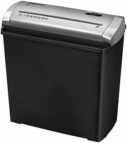 Fellowes Trito 2S Destruidora de Papel Manual com Corte em Tiras - Destrói até 5 Folhas de cada Vez - Capacidade do Cesto de 11L - Preto/Prateado