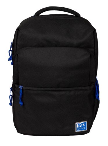 Oxford B-Ready Mochila Escolar - Alças Acolchoadas e Ajustáveis - Tamanho 42x30x15cm - Cor Preto
