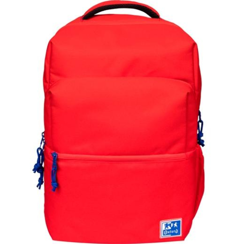 Oxford B-Ready Mochila Escolar - Alças Acolchoadas e Ajustáveis - Tamanho 42x30x15cm - Cor Vermelho
