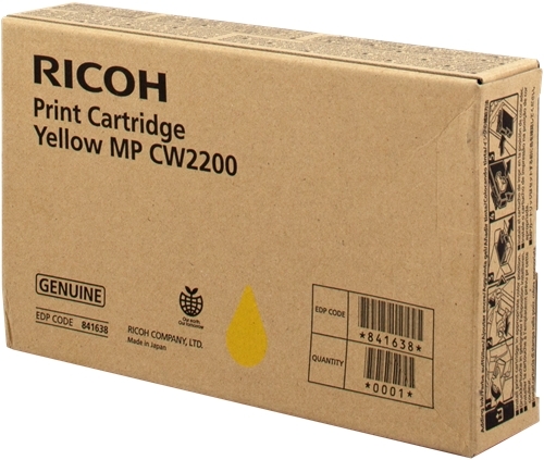 Ricoh Aficio MP-CW2200SP Amarelo Cartucho de Tinta Original - 841638/MP CW2200Y