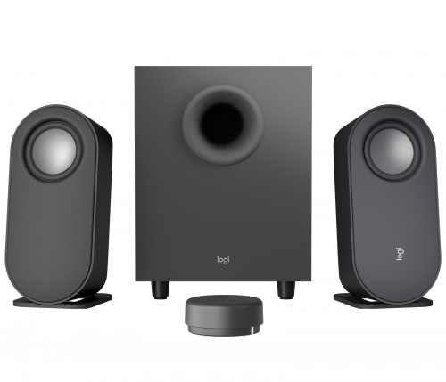 Colunas Bluetooth Logitech Z407 2.1 - Subwoofer de 80 W - 20 W - Micro USB,entrada de 3,5 mm - Comando sem fios - Preto