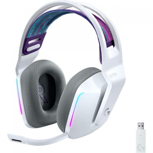 Logitech G G733,Sem fios,Jogos,20 - 20000 Hz,278 g,Auscultadores,Branco