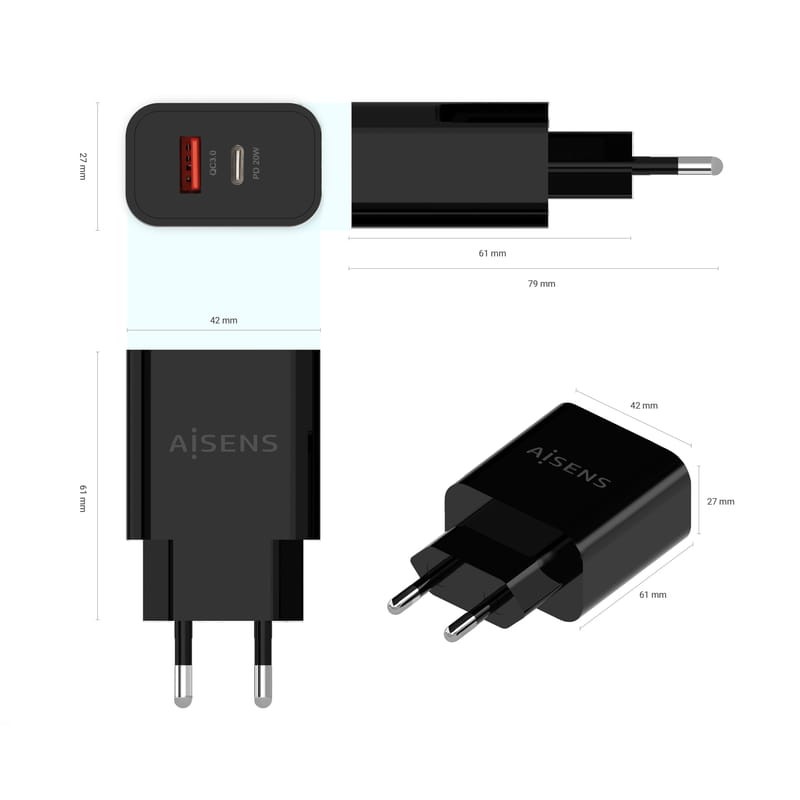 Aisems Carregador 20W - Preto
