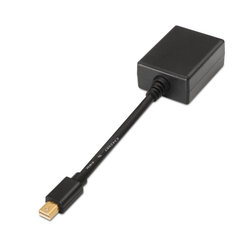Aisens Conversor Mini DP a SVGA - mDP/M-SVGA Femea - 15cm - Preto