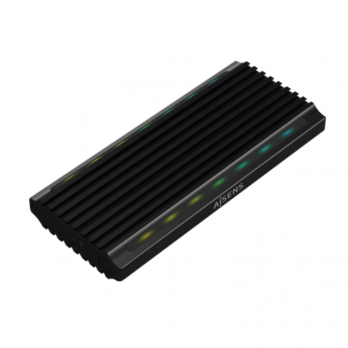 Caixa externa Aisens M.2 (NGFF) para SSD M.2 SATA/NVME para USB3.1 GEN2 - Preto