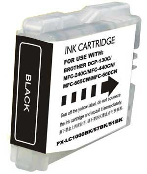 Brother LC1000XL/LC970XL Preto Cartucho de Tinta Generico - Substitui LC1000BK/LC970BK