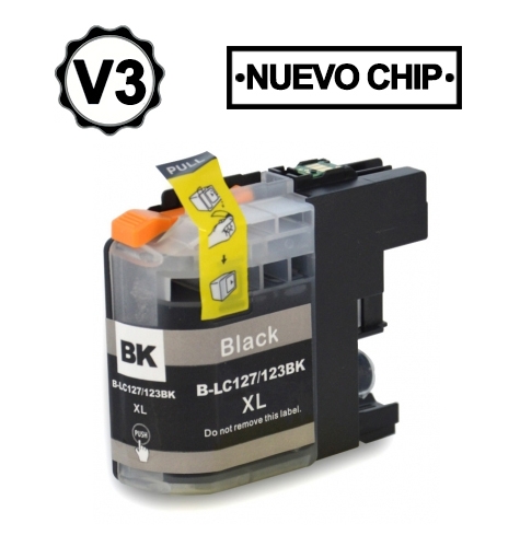 Brother LC123XL/LC121XL Preto Cartucho de Tinta Generico - Substitui LC123BK/LC121BK