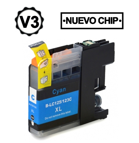 Brother LC123XL/LC121XL Cyan Cartucho de Tinta Generico - Substitui LC123C/LC121C