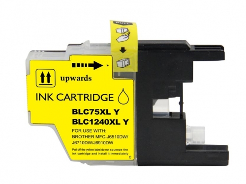 Brother LC1240XL/LC1220XL/LC1280XL Amarelo Cartucho de Tinta Generico - Substitui LC1240Y/LC1220Y/LC1280XLY