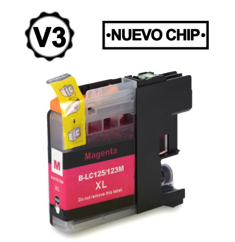 Brother LC125XL Magenta Cartuchos de Tinta Generico - Substitui LC125XLM
