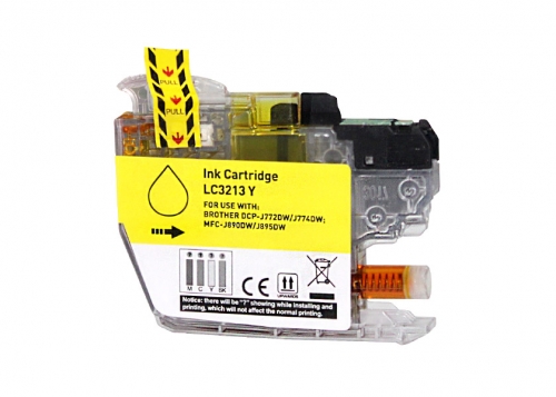 Brother LC3213/LC3211 Amarelo Cartucho de Tinta Generico - Substitui LC3213Y/LC3211Y