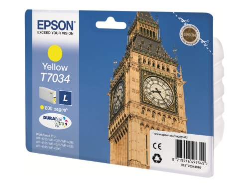 Epson T7034 Amarelo Cartucho de Tinta Original - C13T70344010