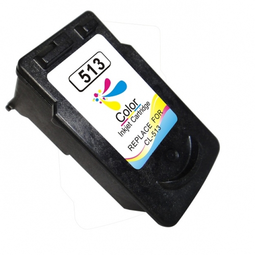 Canon CL513/CL511 Color Cartucho de Tinta Remanufacturado - Muestra Nivel de Tinta - Substitui 2971B001/2972B001