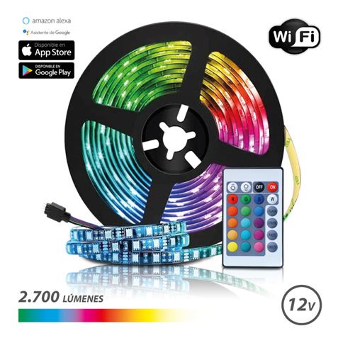 Elbat Tira LED RGB WiFi 12V 2700lm